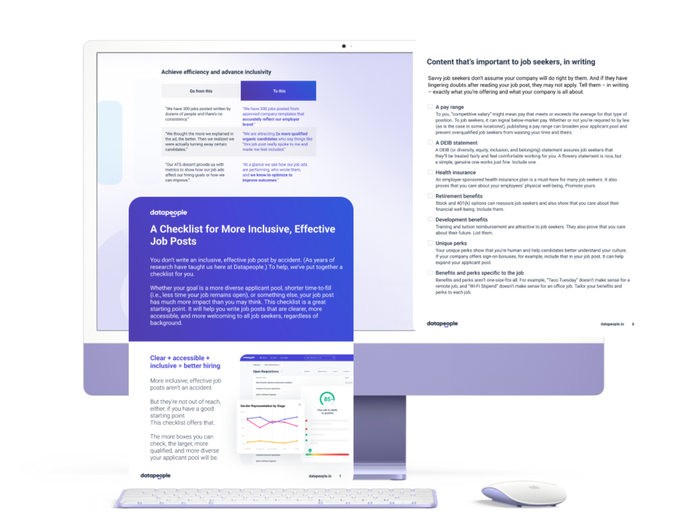 An on-computer preview of A Checklist for More Inclusive, Effective Jobs